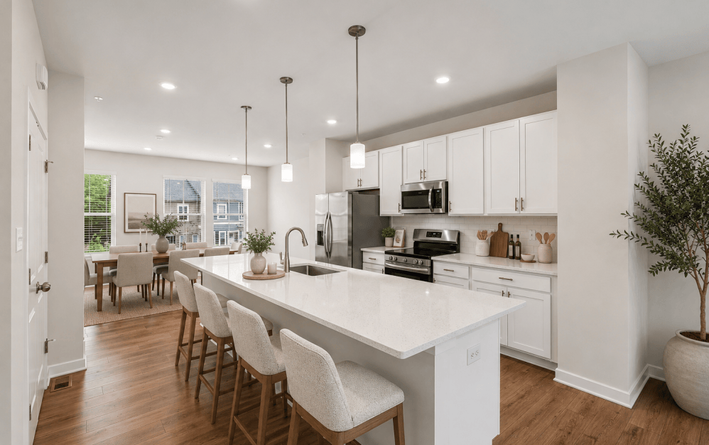 Osprey 3-bedroom luxury townhome at Sunstone Grove in Waldorf, MD featuring nearly 2,000 square feet of open-concept living with premium finishes